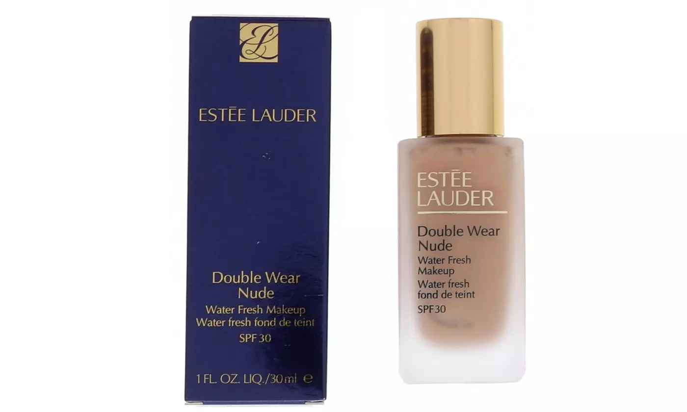 Estee Lauder Double Wear Nude Water Makeup SPF30 Foundation, Shell Beige, 1 oz - Second Medium