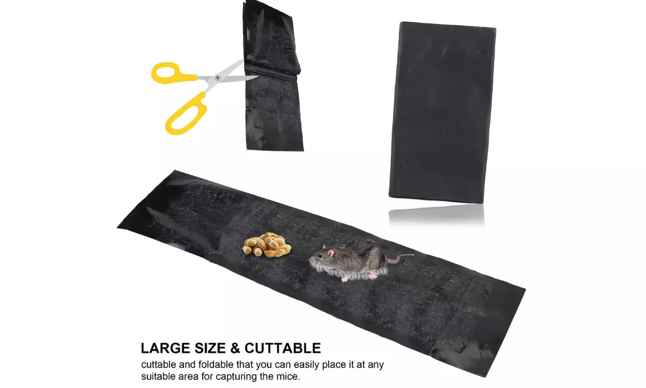 2Pcs Large Sticky Rat Traps Mouse Glue Traps Indoor Outdoor Catch Pest Trap