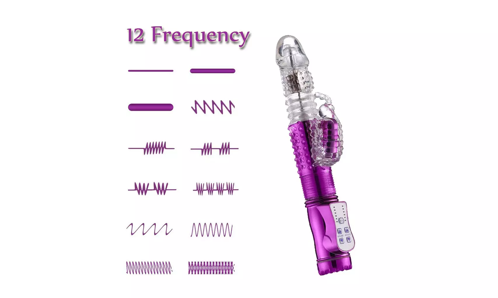 G Spot Dildo Rabbit Vibrator Wand Massager Sex Double Vibrator 