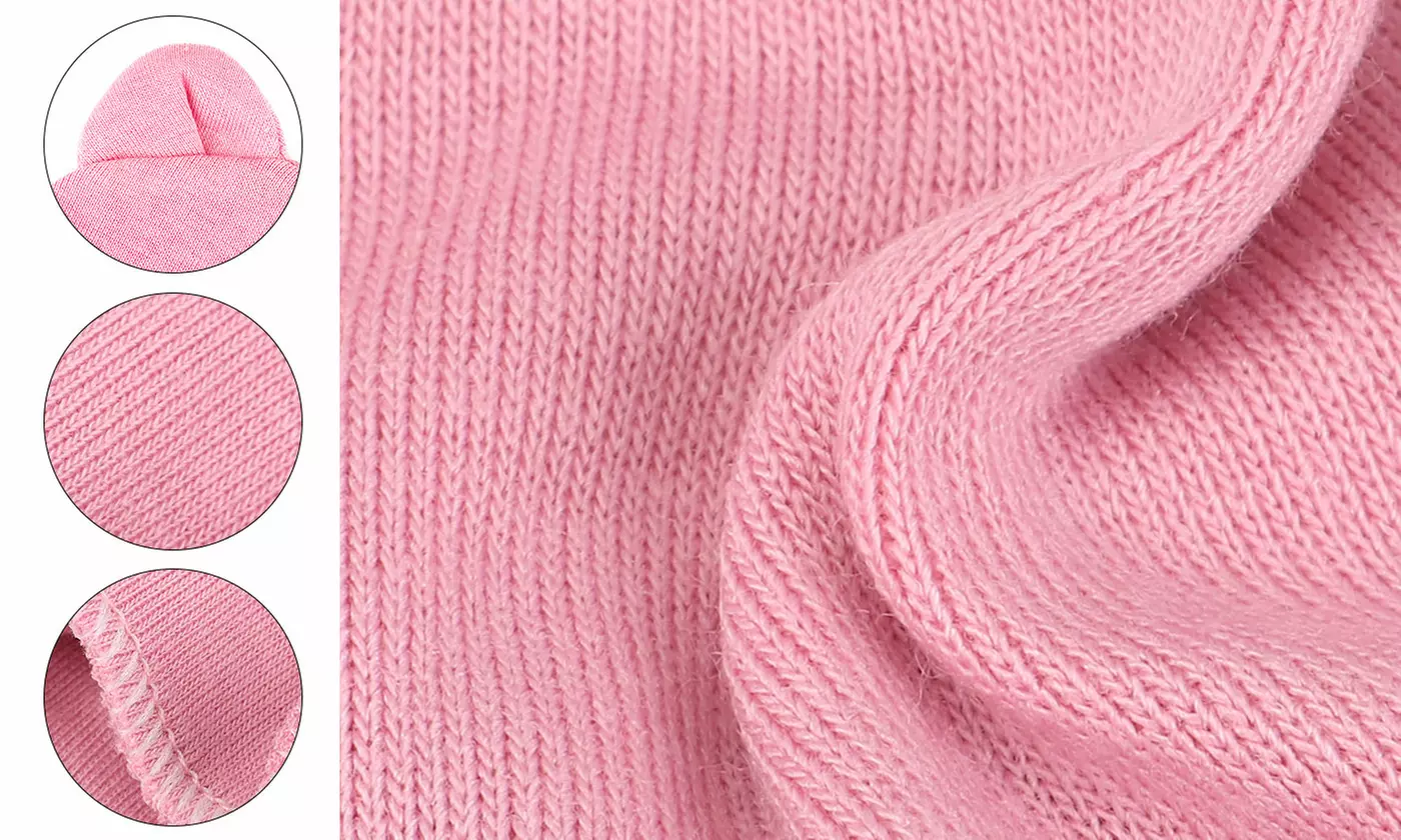 5 Pieces Newborn Baby Hats Bear Ears Infant Beanie Caps