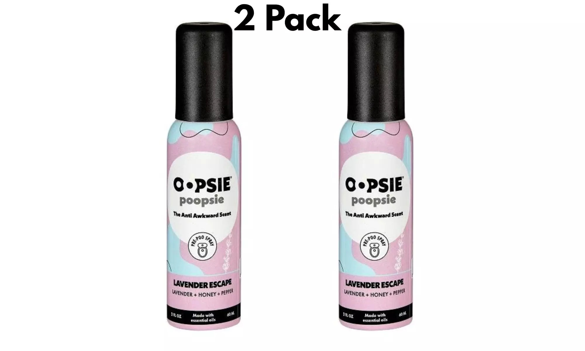 Oopsie Poopsie Pre-Poop Toilet Spray - Single, 2-pack or 4-pack
