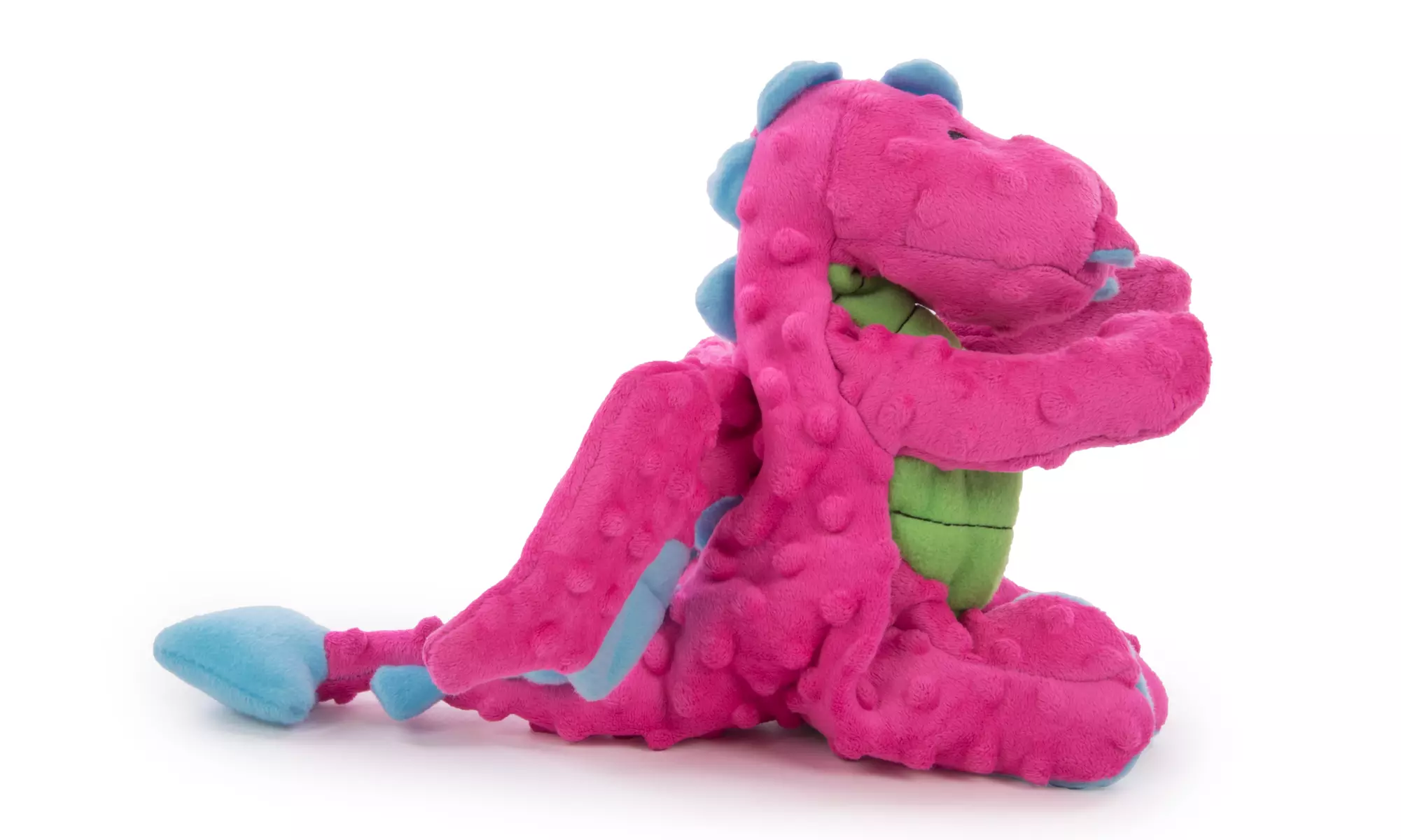 goDog Dragons Squeaker Plush Pet Toy for Dogs & Puppies, Soft & Durable