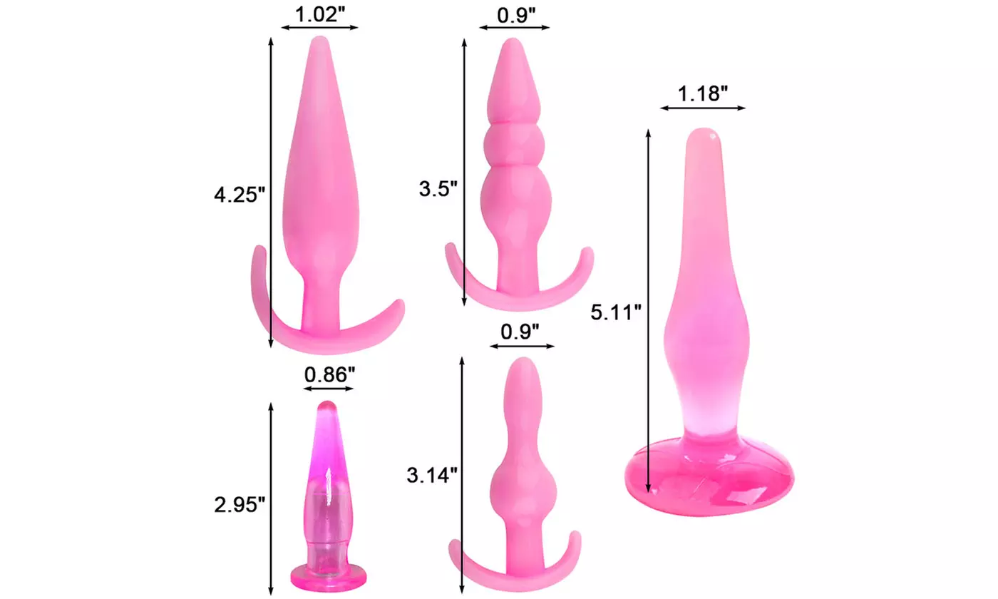 7pcs Adult Toy Anal Plug Trainer Kit Sexual Vibrator Plugs