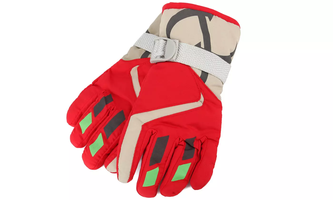 Kids Winter Ski Gloves Snow Warm Windproof Outdoor Sports Gloves