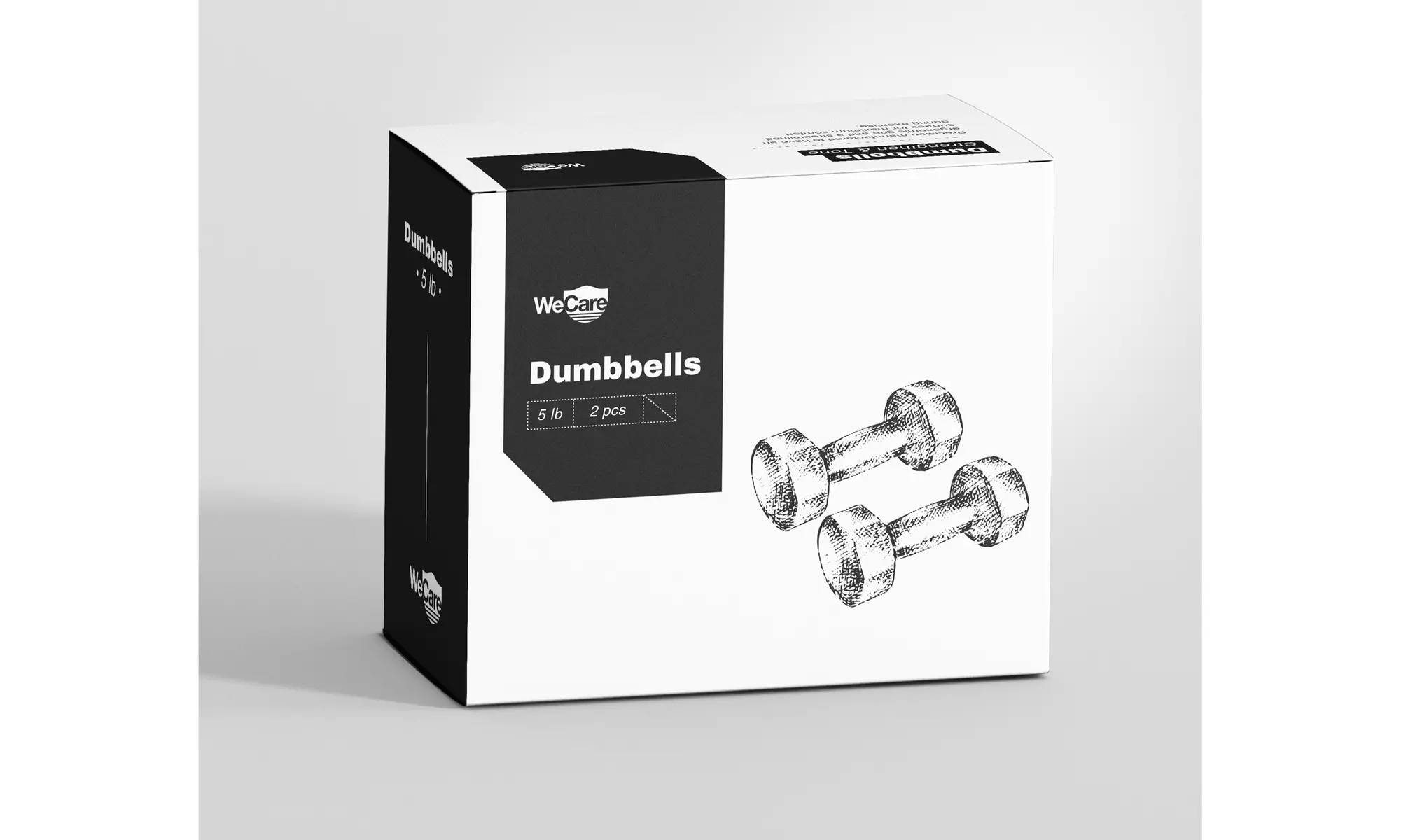 WeCare Neoprene Coated Dumbbells for Non-Slip Grip (Set of Two)