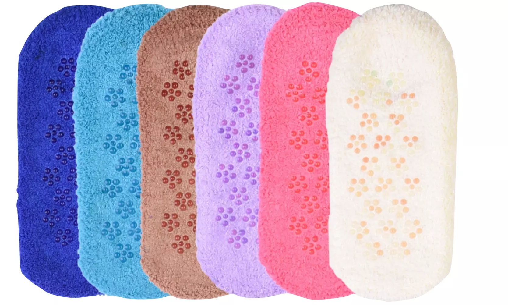 Women's Pastel Non-Skid Slipper Socks (6-Pairs)