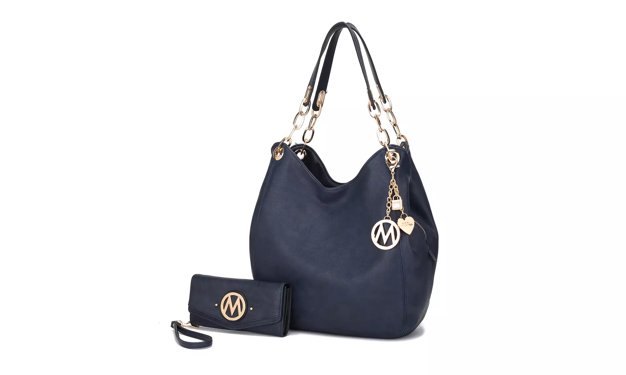 MKF Collection Ashley Hobo Bag & Wallet Set for women Vegan Leather by Mia K