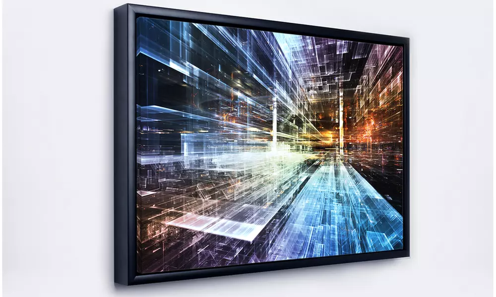Future Industry - Abstract Framed Canvas Artwork - Second Medium