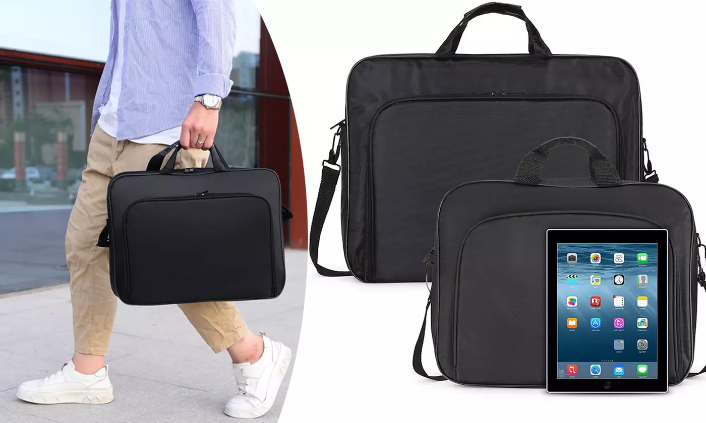 15/17in Laptop Shoulder Bag Padded Computer Tablet Carrying Case for MacBook HP