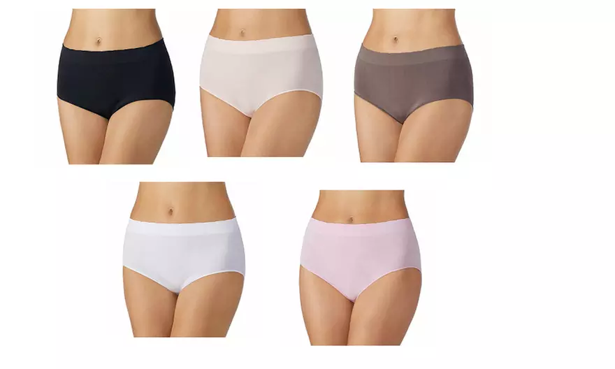 Carole Hochman Ladies' Seamless Full Coverage Brief Stay In Place , 5-pack - Primary Image