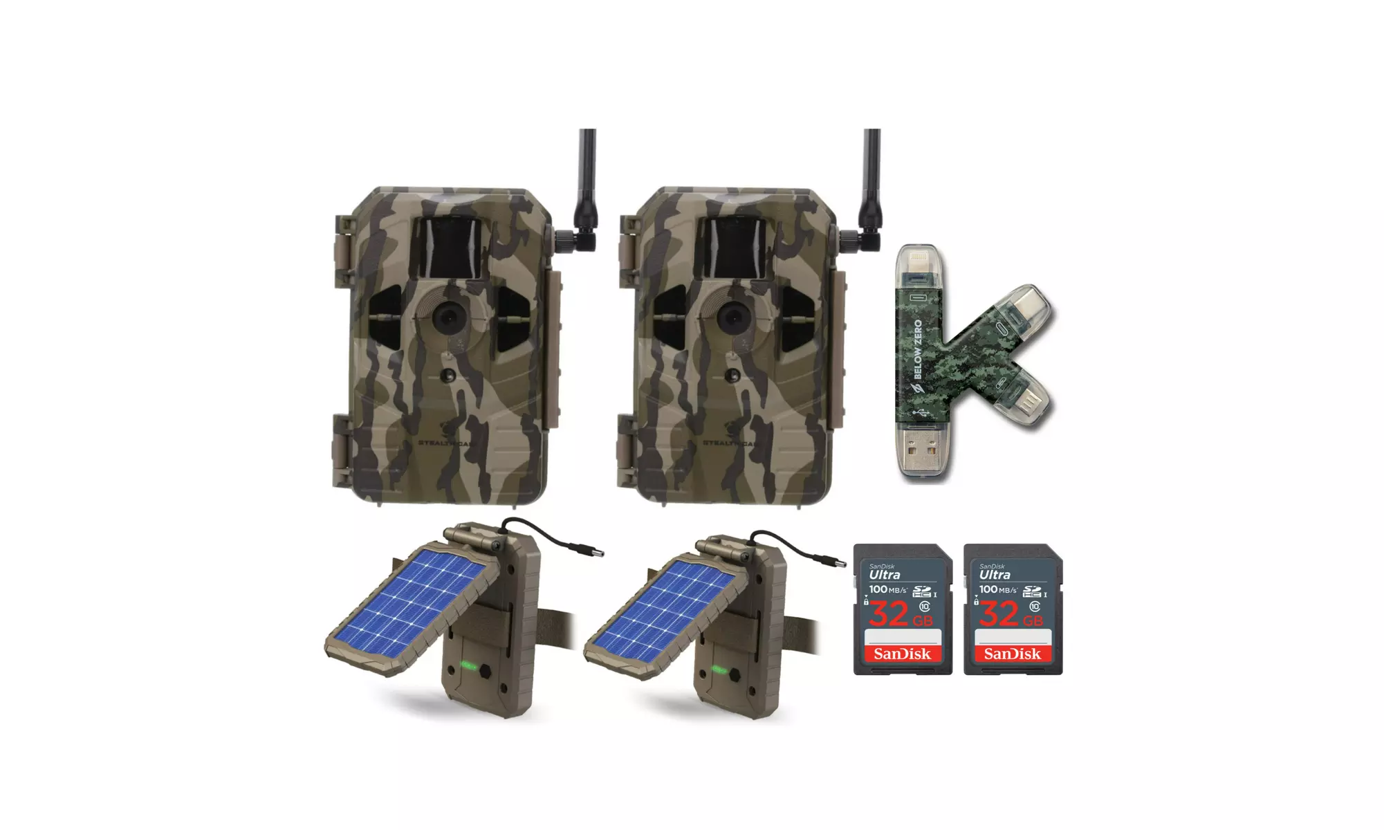 Stealth Cam Connect Cellular Trail Camera (Verizon) with Solar Panel Bundle - Primary Image