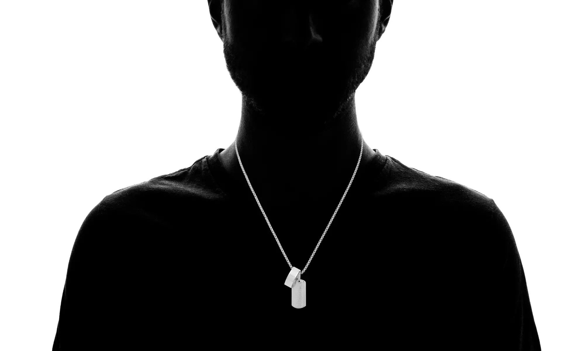 Men's Stainless Steel Lord's Prayer Pendant With 8 MM Band