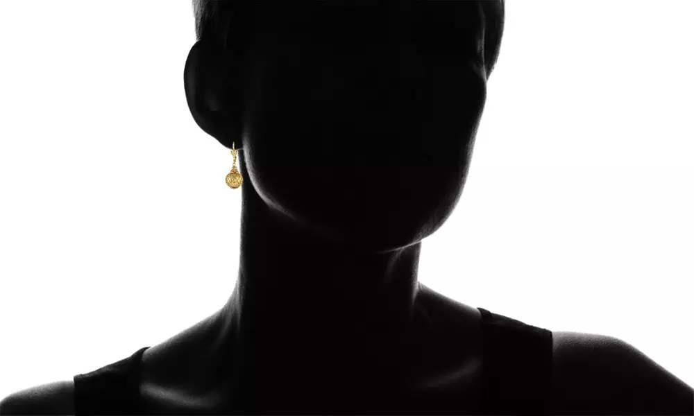 18k Yellow Gold Vintage Ball Drop Earrings