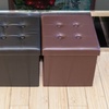 Image 7: Folding Storage Ottoman Footrest Stool