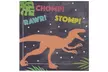 100-Pack Jurassic Dino T-Rex Dinosaur Disposable Paper Napkins for Kids Party - Second Medium