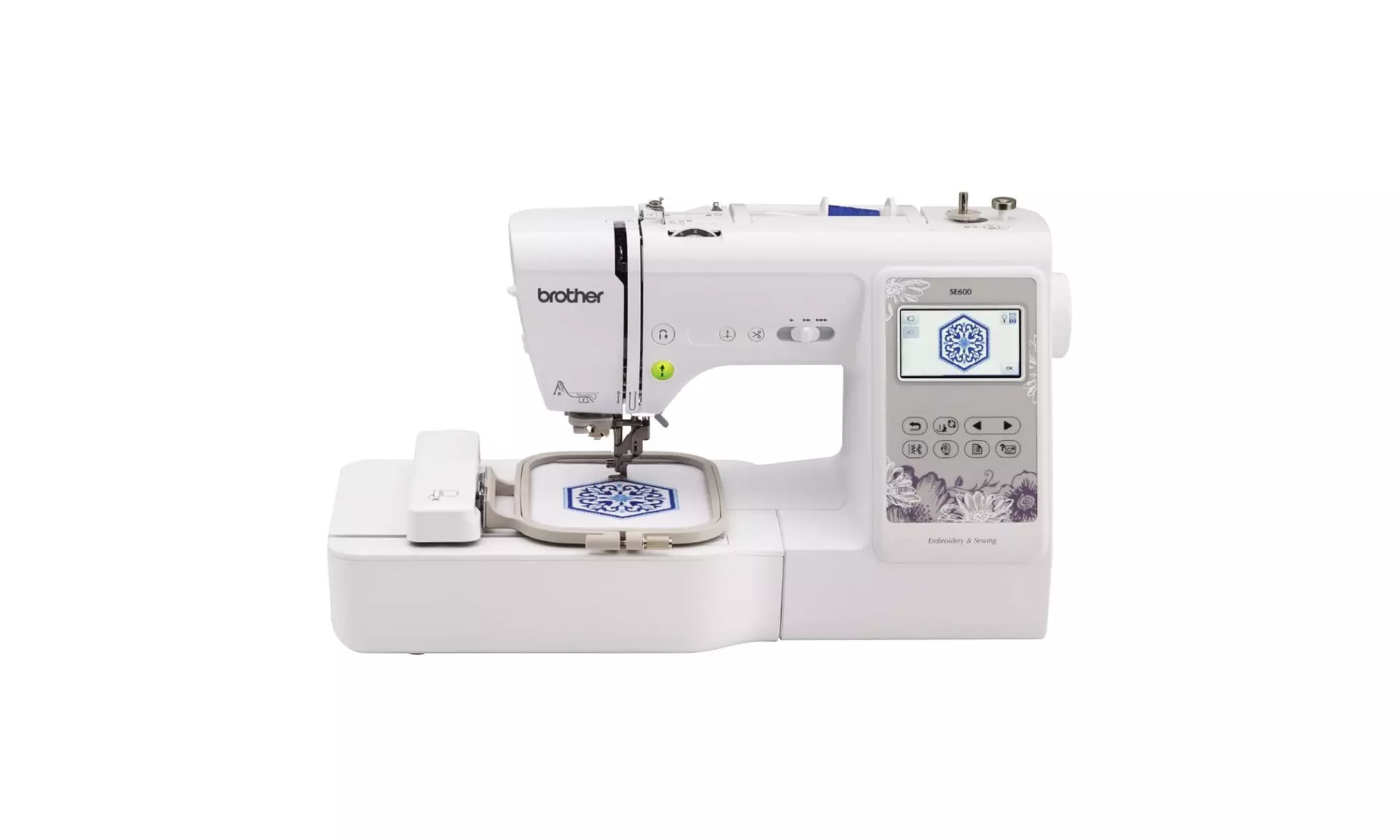 Brother SE600 Sewing and Embroidery Machine w/ Sewing Clips Bundle - Second Medium
