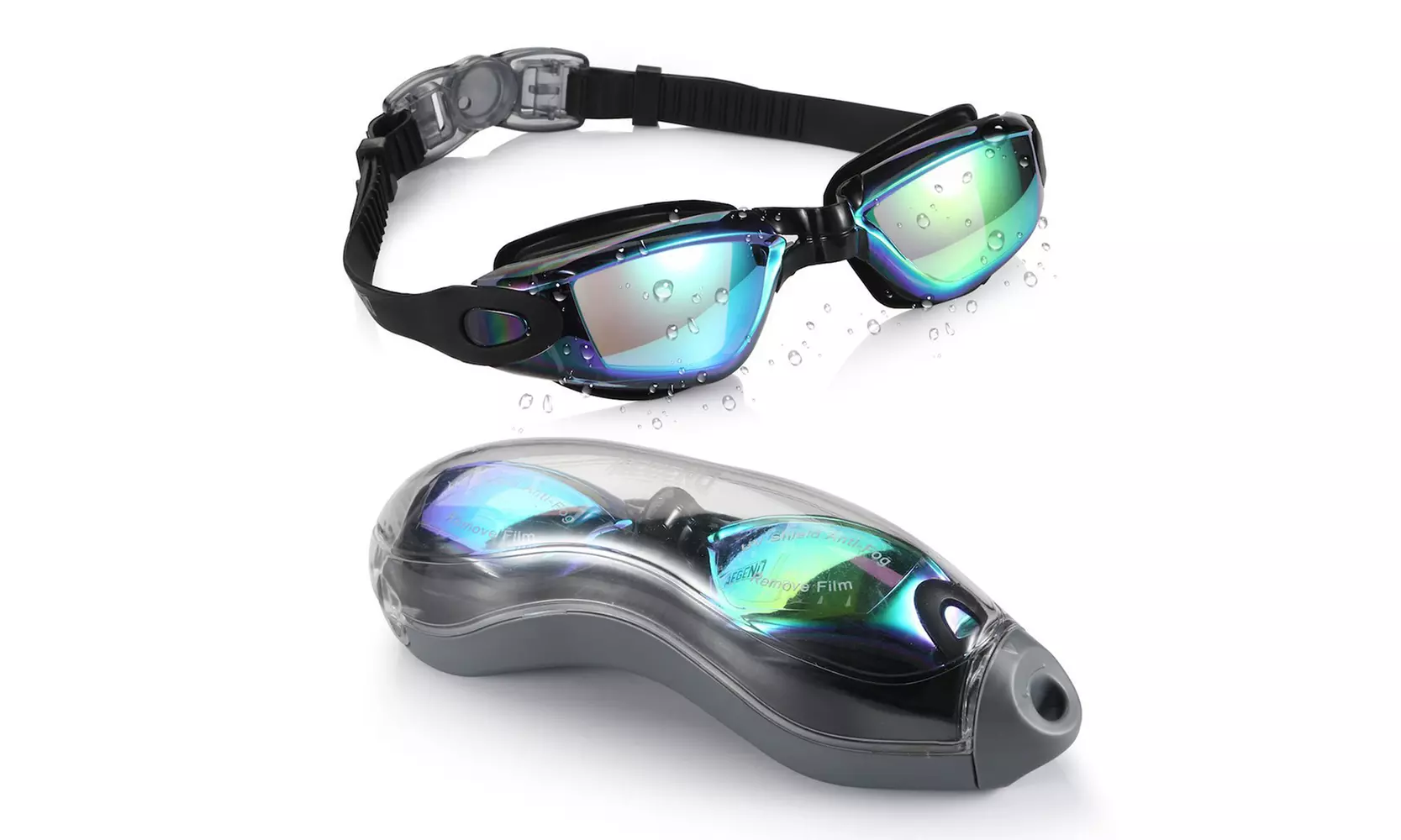 1/2PCS Swim Goggles, No Leaking Anti Fog UV Protection Clear Swim Goggles - Primary Image