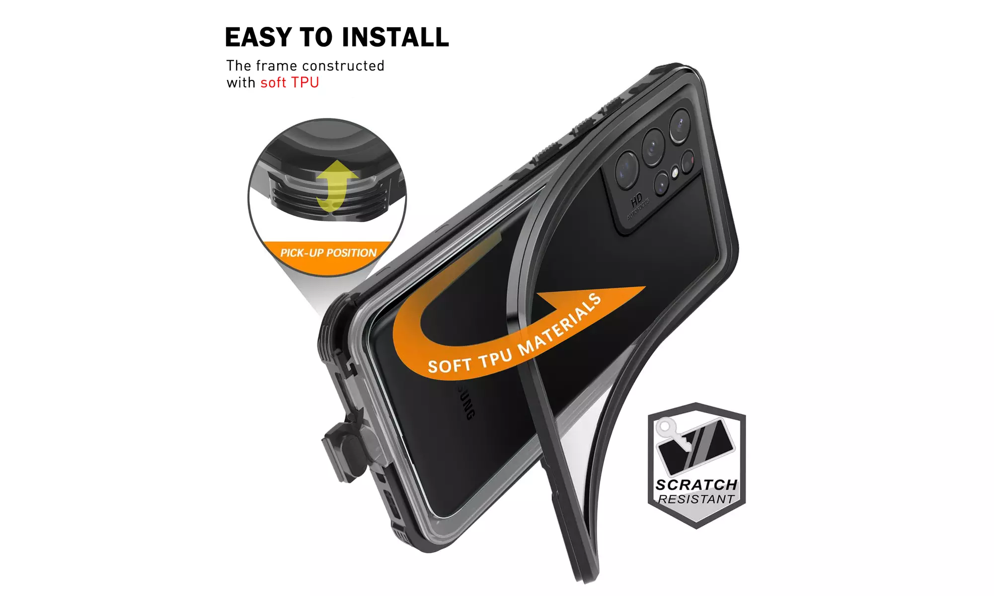 For Samsung Galaxy S21/ S21 Ultra /S21 Plus RedPepper IP68 Waterproof Full Case 