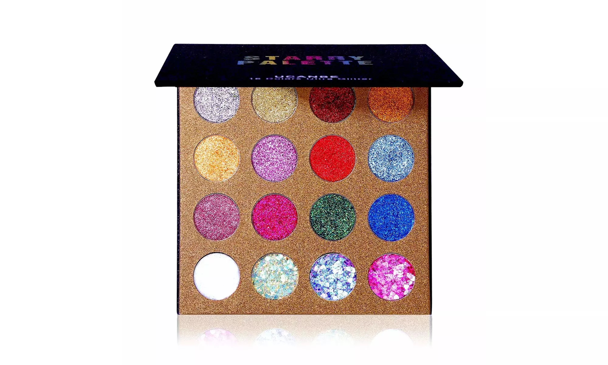 UCANBE Pro Glitter Eyeshadow Palette - Professional 16 Colors - Primary Image