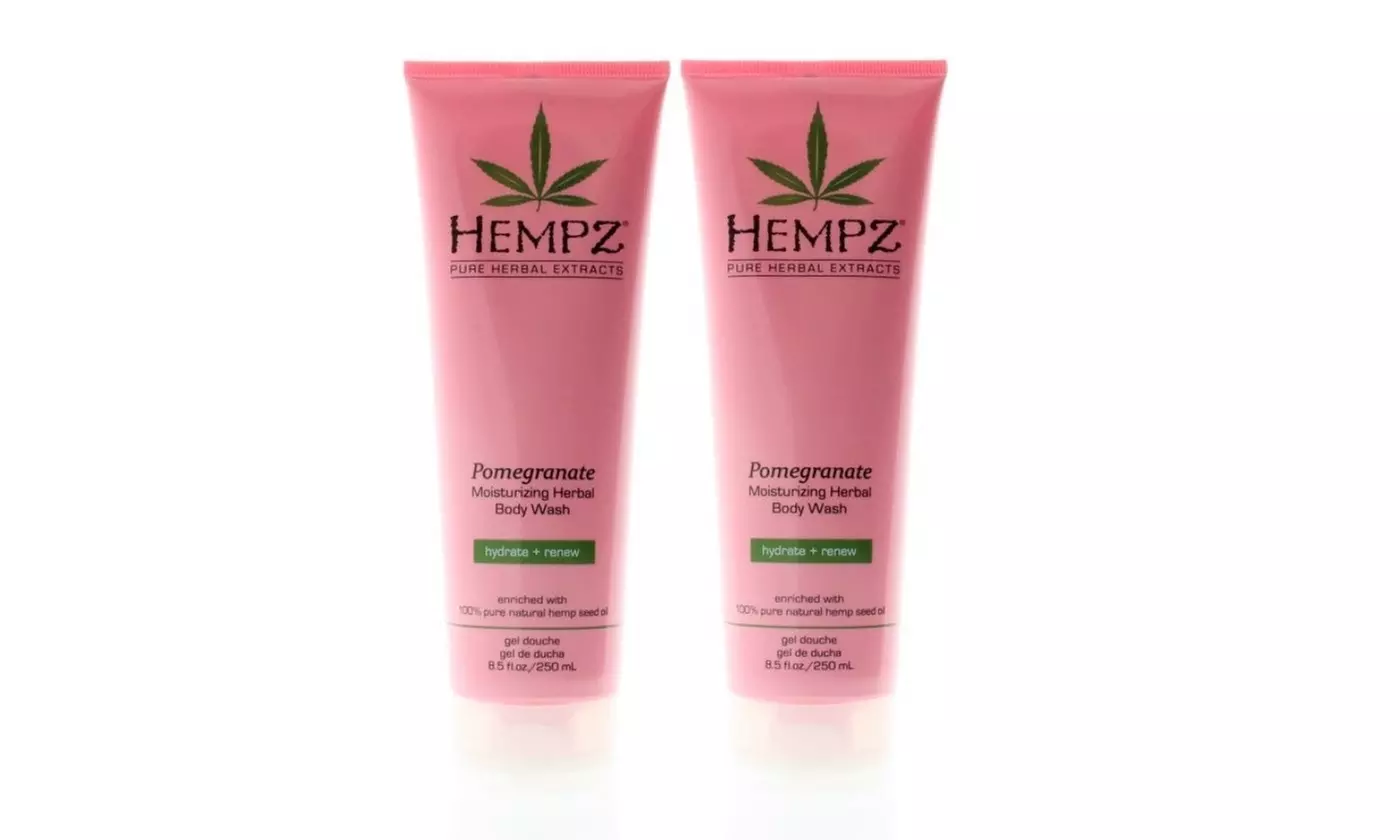 Hempz Pomegranate Herbal Body Choose from-Moisturizer OR Wash (1 OR 2 Pack) - Second Medium