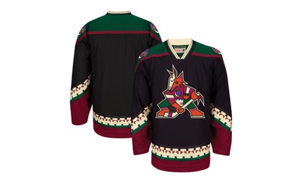 men's arizona coyotes ccm black classic throwback jersey