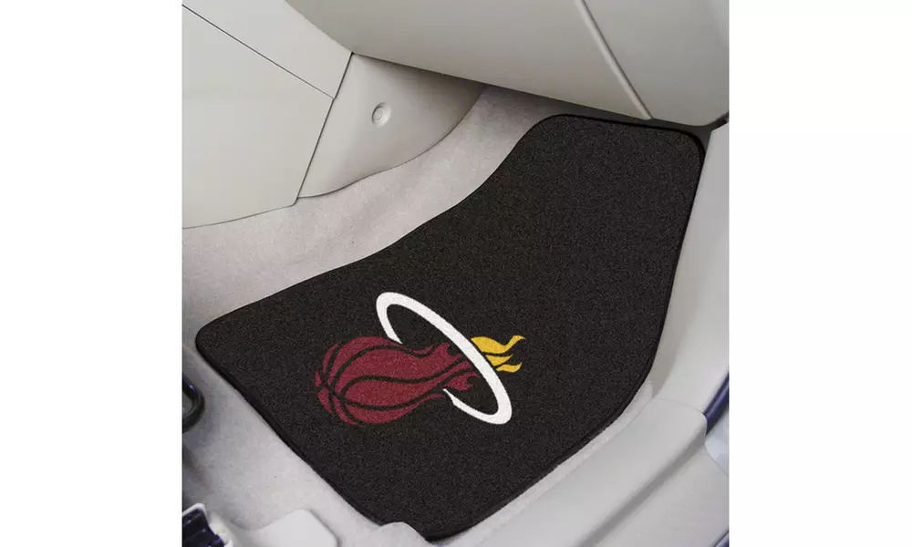 NBA Carpeted Car Mat Set (2-Piece) - Primary Image