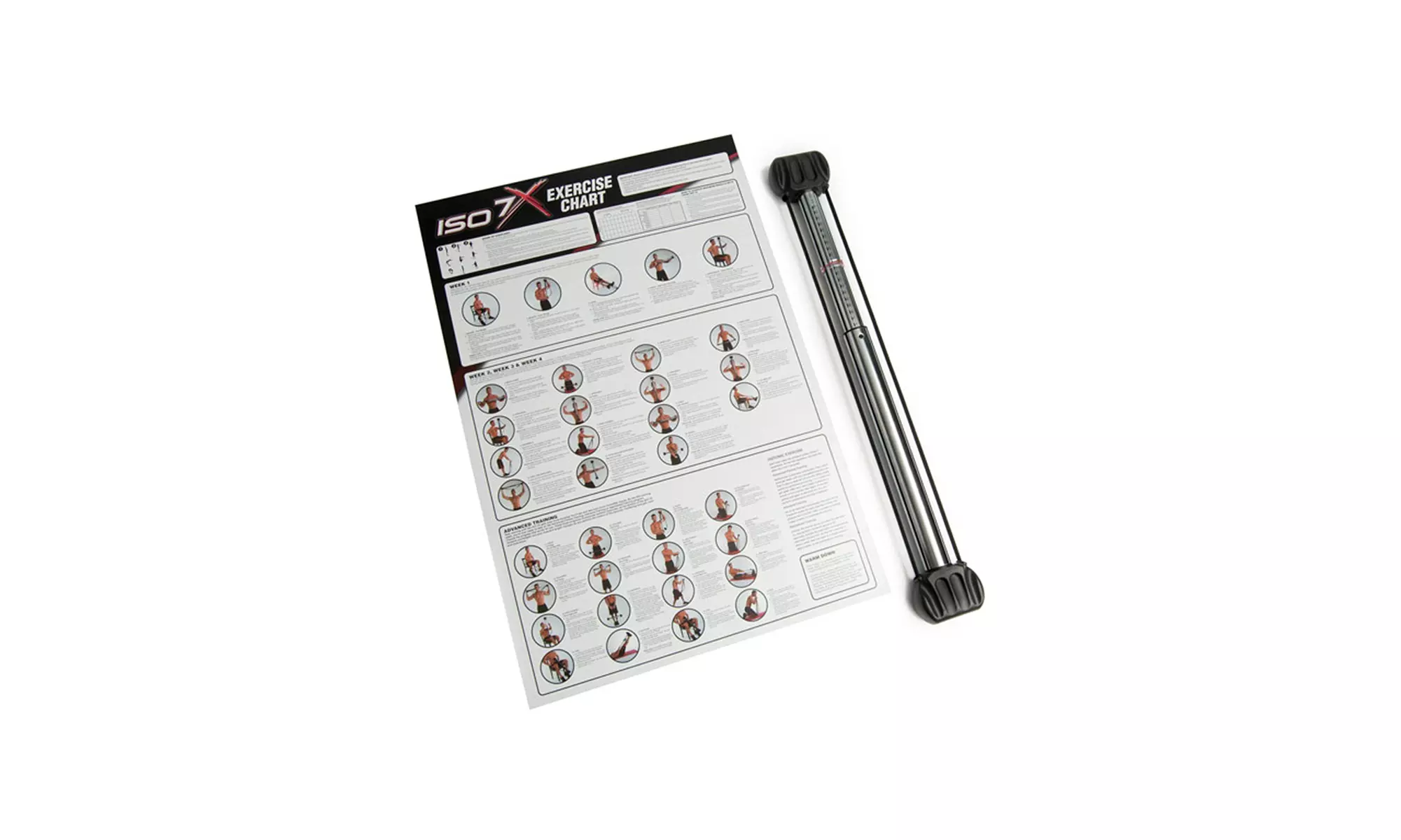 ISO 7X Isometric Build Strength & Lean Muscle Workout 7 Second Revolution Bar - Second Medium