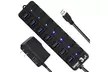 Knox Gear 7 Port 3.0 USB Hub with Individual Switches and LED Lights - Second Medium