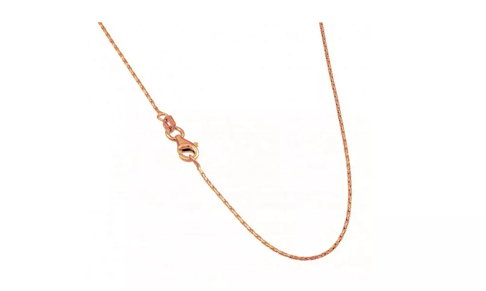Italian Spark Chain Necklace in Solid Sterling Silver by Sevil 925 - Primary Image