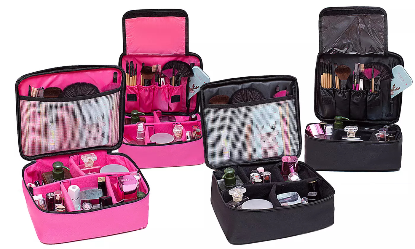 Portable Travel Makeup Cosmetic Bags Organizer Multifunction Case Toiletry Bag - Primary Image