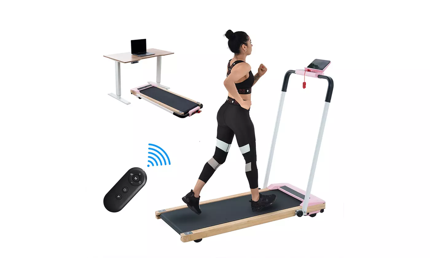 2.25HP Electric treadmill Folding treadmill LCD Desk Treadmill Remote Control - Primary Image
