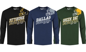 Football-Themed Long Sleeve T-Shirts