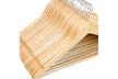 Clutter Mate - Set of 20 - Premium Finished Dark Walnut Wood Hangers - Second Medium