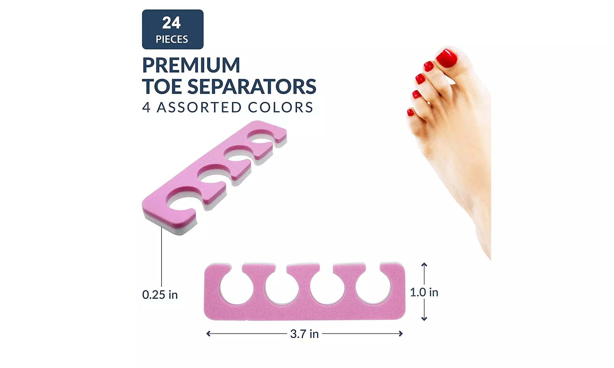 Toe Separators Set - Premium Pedicure Tool Kit  - Primary Image