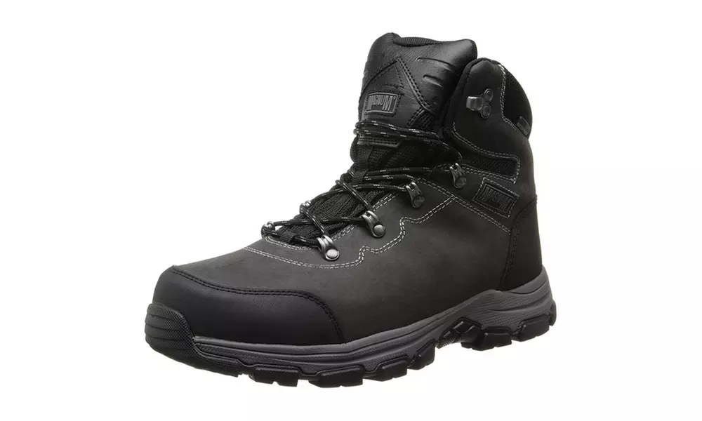 Magnum Mens Austin Mid Waterproof Steel Toe Charcoal Work Boots 5550 - Primary Image