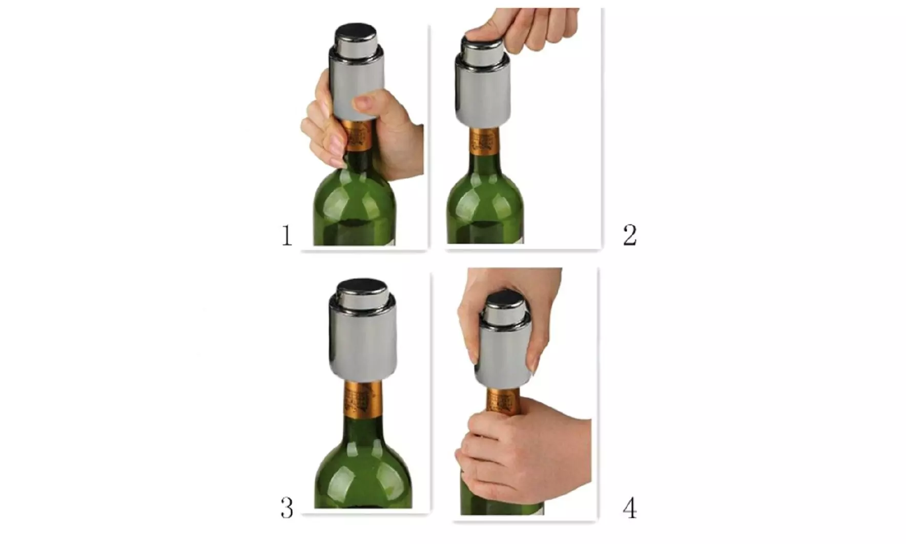 Wine Bottle Stopper Plug With Vacuum Seal Winery Sealer Top Airless Saver Fresh