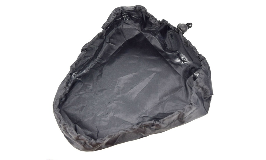 Image 3: Bike Seat Cover, Waterproof Rain Bicycle Saddle Cover - Domain Cycling