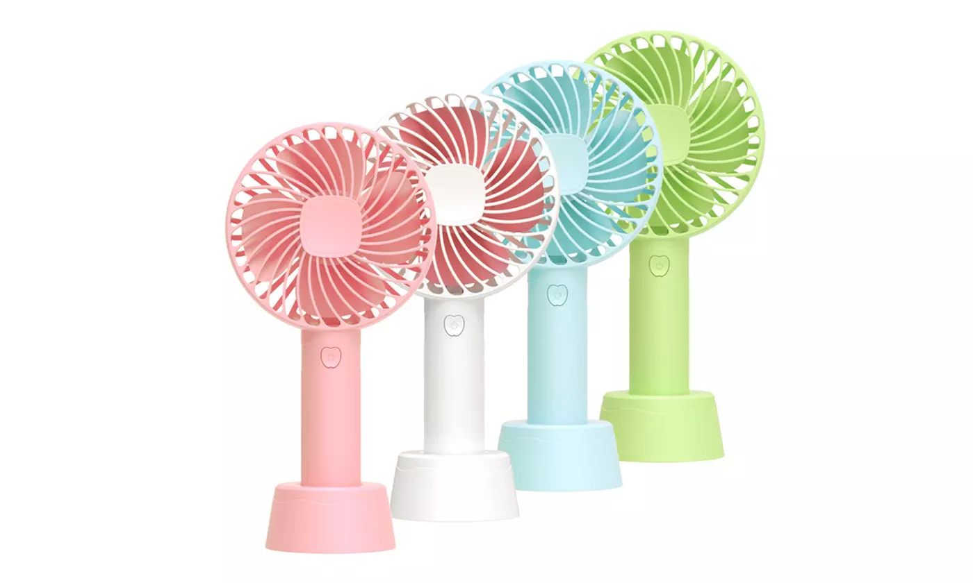 Mini Handheld Fan Personal Portable Speed Adjustable USB Rechargeable Fan - Primary Image