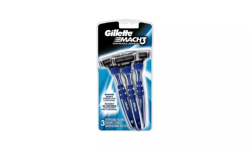 Gillete Mach3 Smooth Shave Disposable Razors (6-Count) - Primary Image
