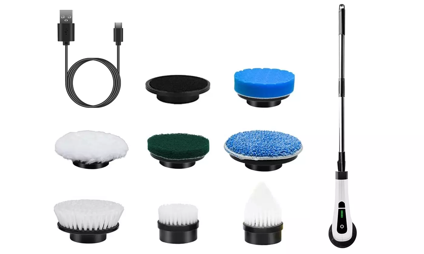 iMounTEK Cordless Electric Spin Scrubber Handheld Telescopic Cleaning Brush