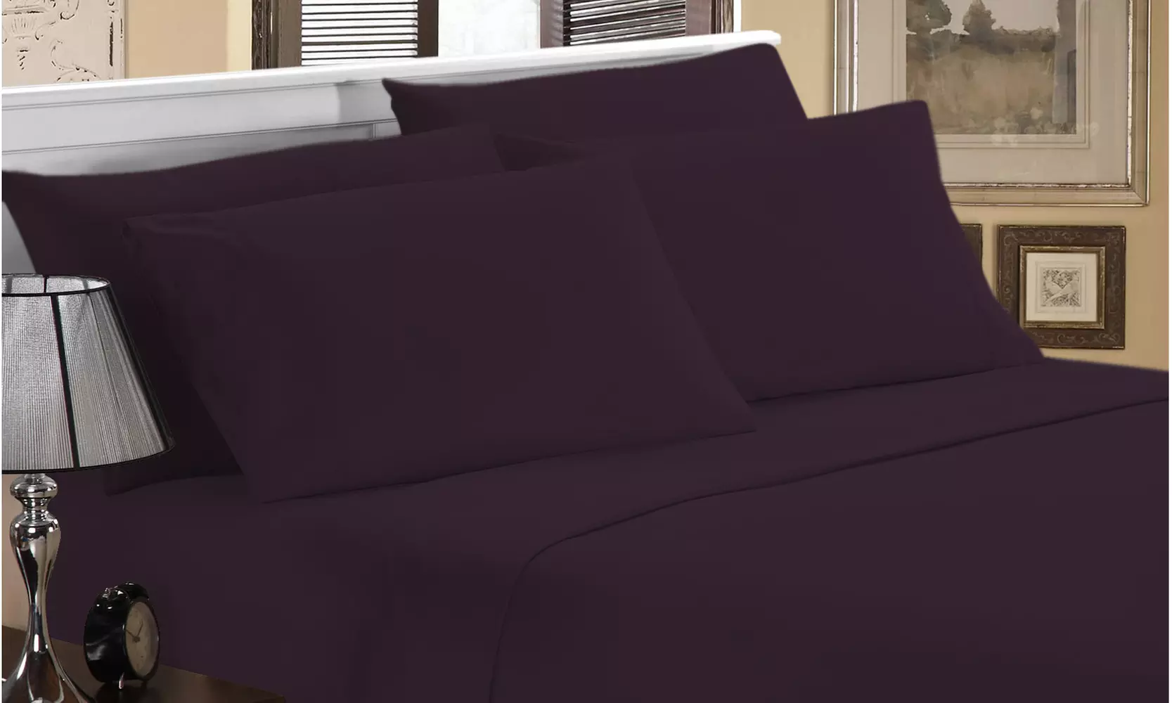 Luxury Home 1800 Series Super Soft Bamboo-Blend Sheet Set (6-Piece)