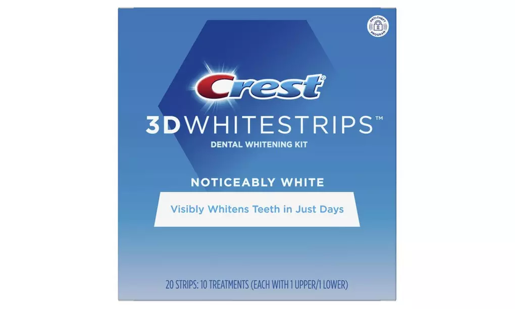 Crest 3D WhiteStrips Dental Whitening Kit White Strips 20 (10 Treatments) - Primary Image