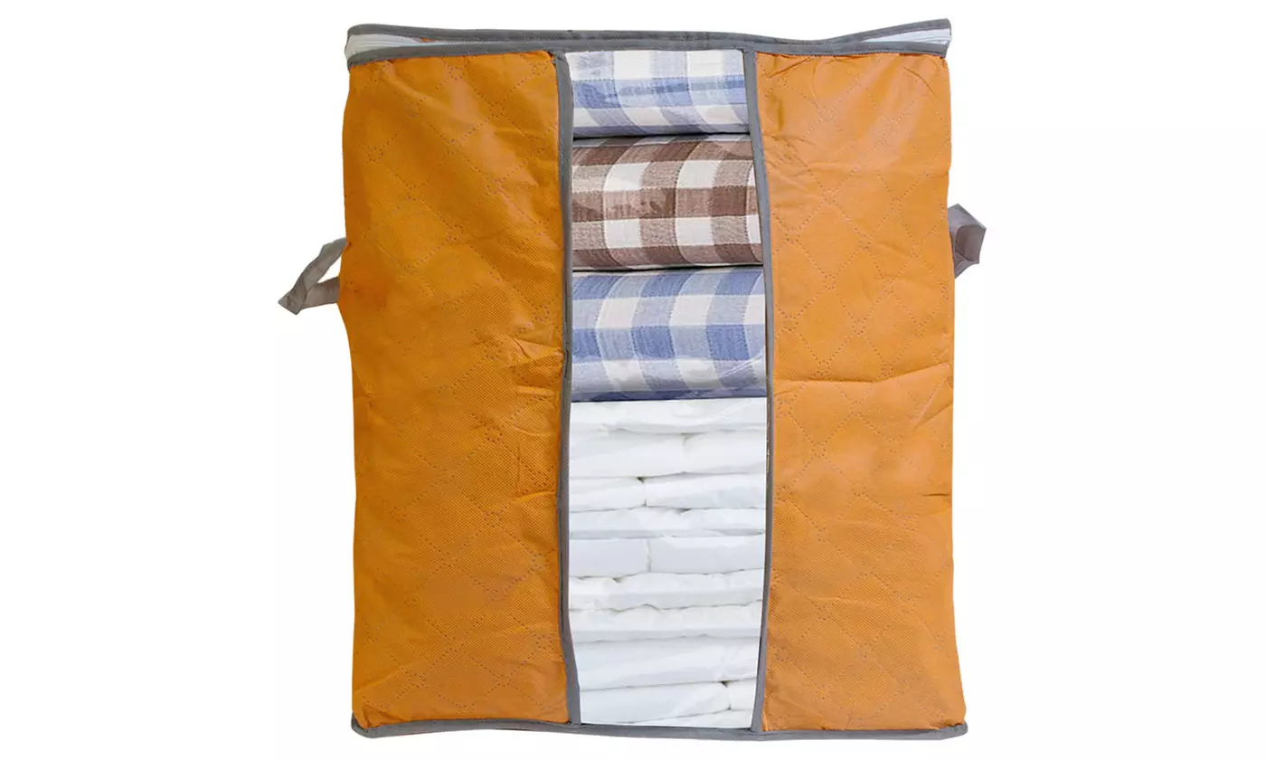 Foldable Storage Bag Clothes Blanket Quilt Closet Sweater Organizer Boxes Bags