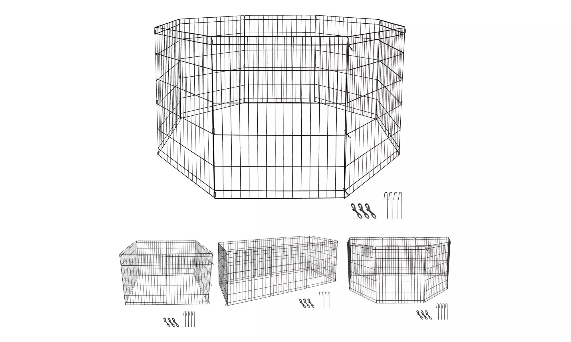 ZENY 30-in Tall 8-Panel Metal Portable Pet Exercise Playpen Indoor/Outdoor  - Primary Image