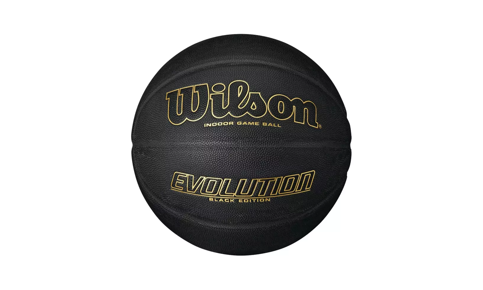 Wilson Evolution Black Edition Official Basketball, 29.5" - Black/Gold - Primary Image