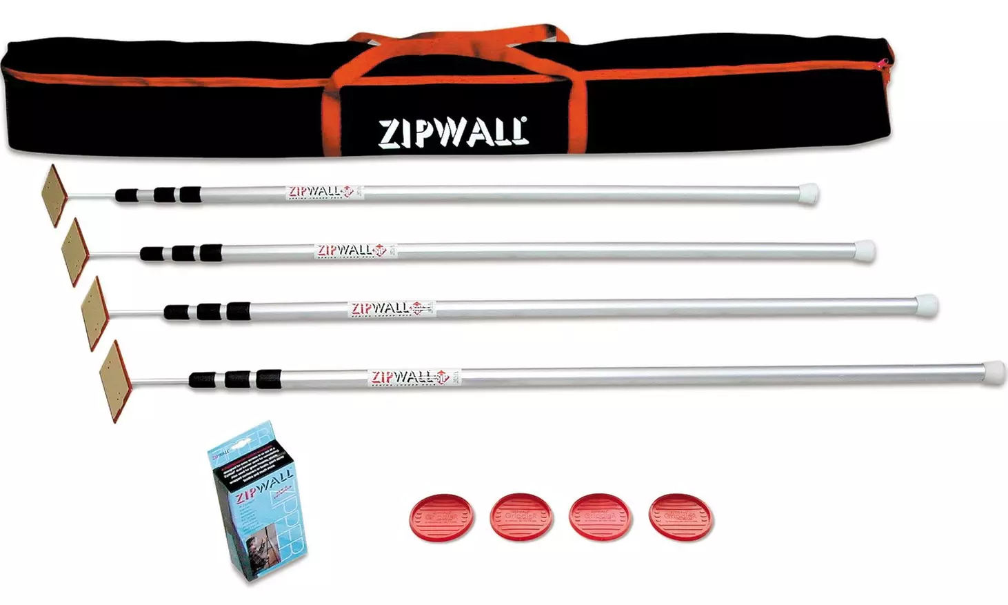 ZipWall 12 SLP4 12-Foot Spring-Loaded Poles for Dust Barriers (2-Pack) - Second Medium