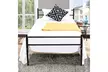 Black Twin Size Metal Bed Frame Platform 6 Legs Headboards Furniture - Second Medium