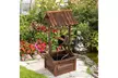 Kinbor Wooden Fountain Waterfall Fountain with Pump & Barrel Outdoor Waterfall - Second Medium