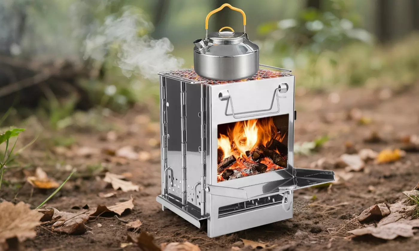 LakeForest Portable Foldable Charcoal Camping Stove Outdoor Cooker