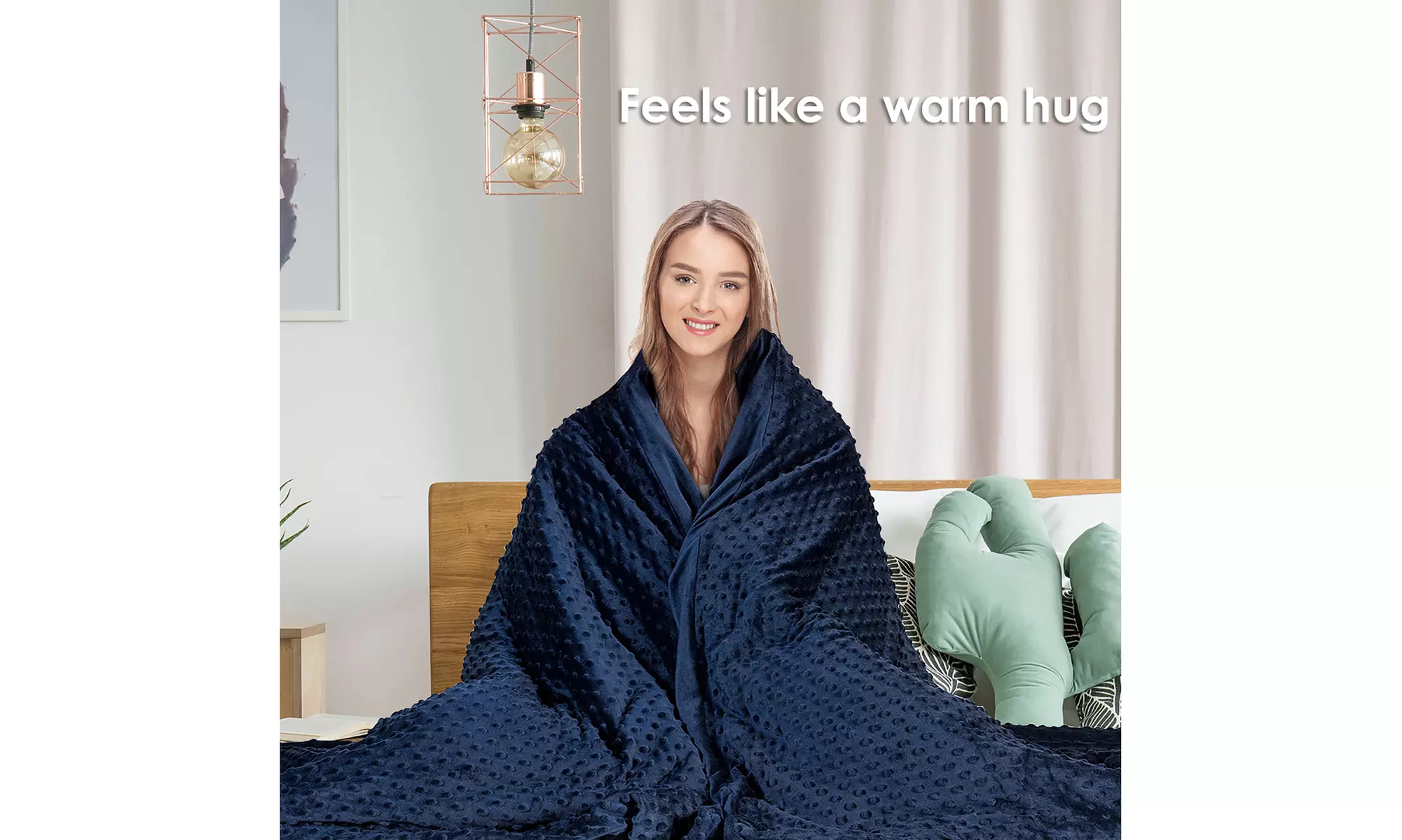 Costway 15/20/25lbs Weighted Blanket Removable Soft Crystal Cover,Glass Bead